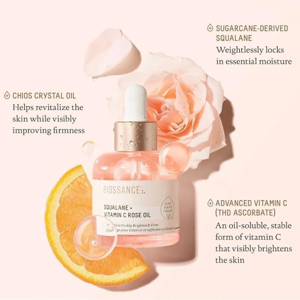 Biossance - The Hydration Hits | Squalane + Omega Repair Cream & Vit. C Rose Oil